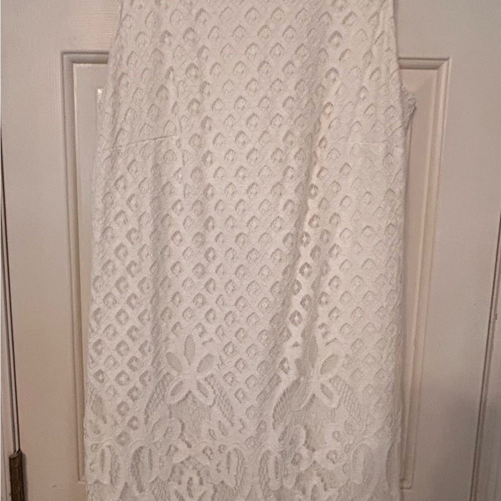 White Lace Mini-Dress